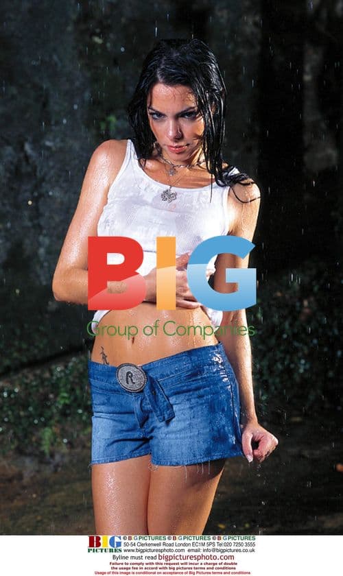 Brazilian TV presenter Diana Bouth at photo shoot