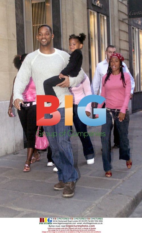 Will Smith Family in Paris