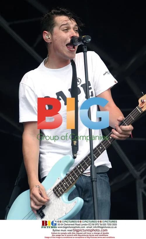 Matt Willis of Busted on stage at Party In The Park