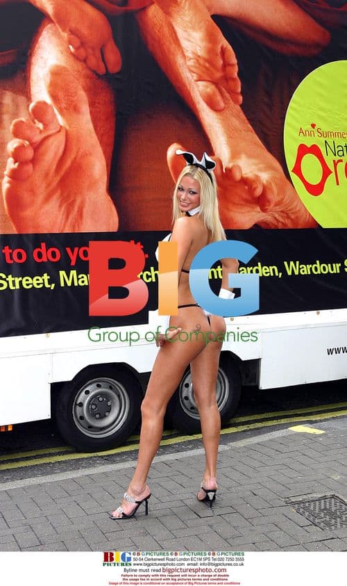 Model Luci Victoria at Ann Summers Photocall