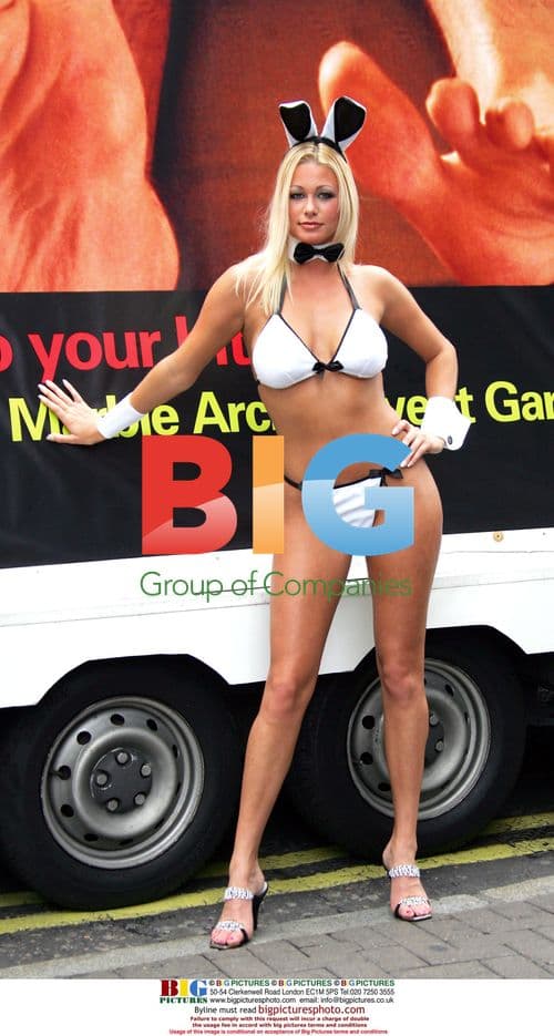 Model Luci Victoria at Ann Summers photocall