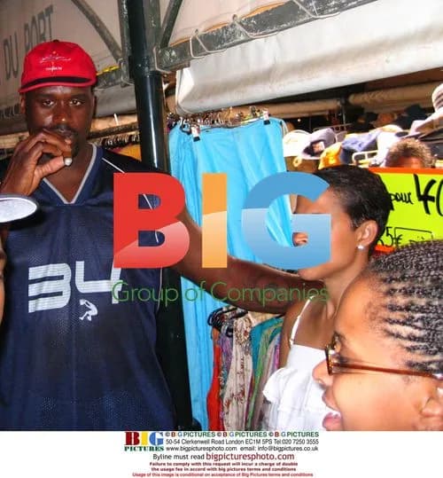 Shaquille O'Neal and wife Shaunie shopping in St Tropez