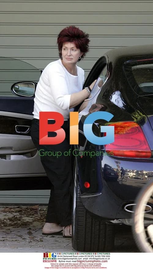 Sharon Osbourne arrives home in Malibu