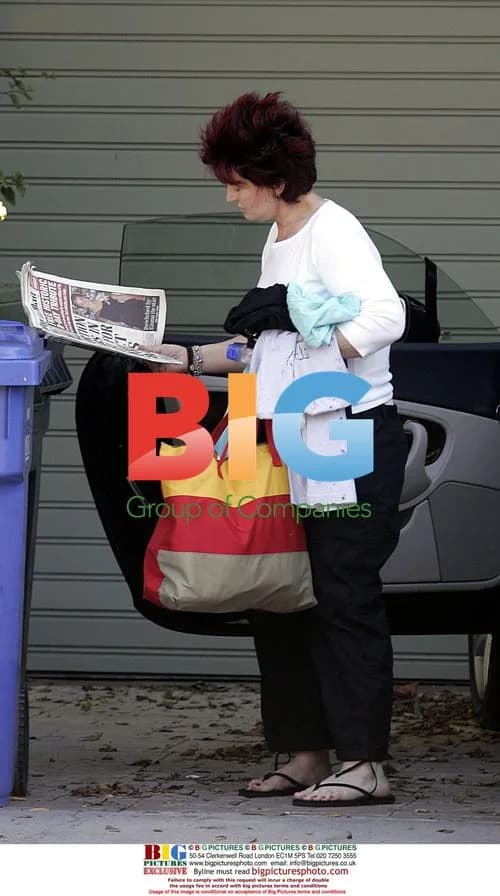 Sharon Osbourne Arriving Home in Malibu
