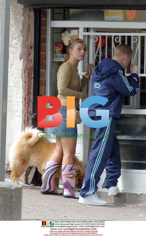 Coleen McLoughlin Walking Dog