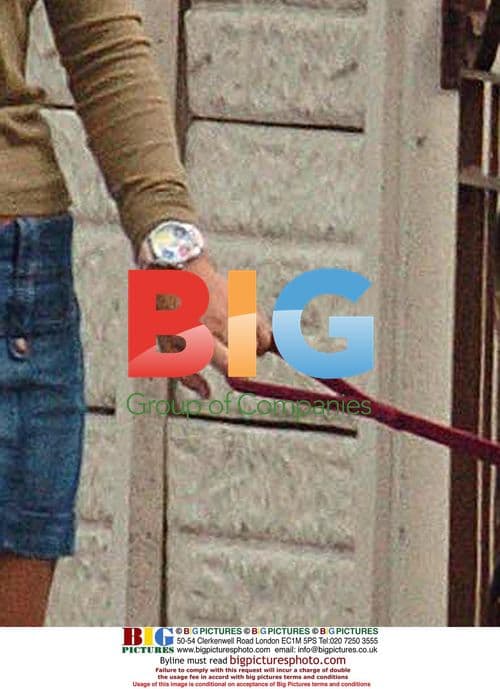 Coleen McLoughlin Walking Dog