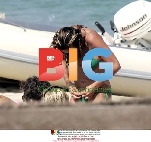Agathe De La Fontaine with mystery man in Saint Tropez