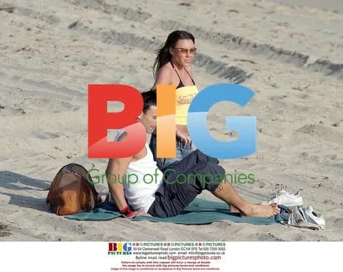 Michelle Heaton and Andy Scott-Lee at Malibu Beach