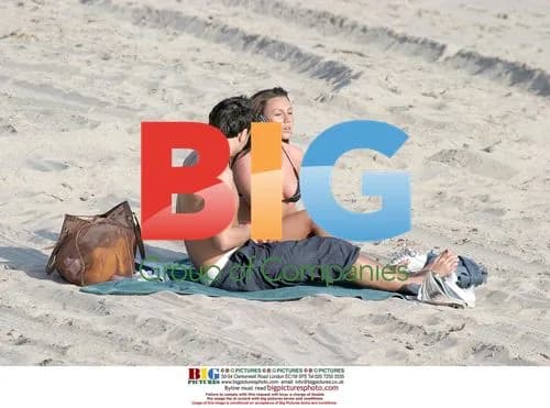 Michelle Heaton and Andy Scott-Lee at Malibu Beach