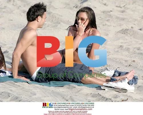 Michelle Heaton and Andy Scott-Lee at Malibu Beach