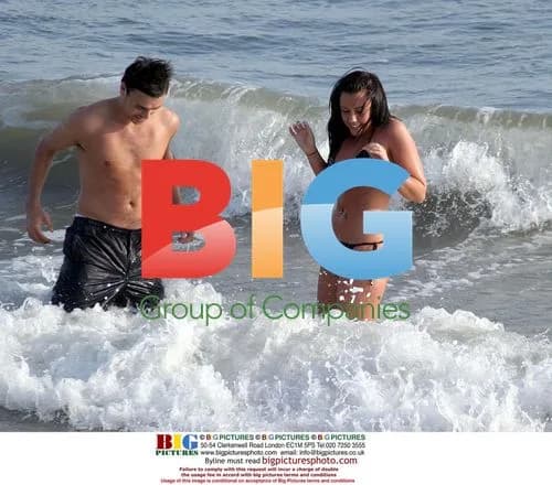 Michelle Heaton and Andy Scott-Lee at Malibu Beach