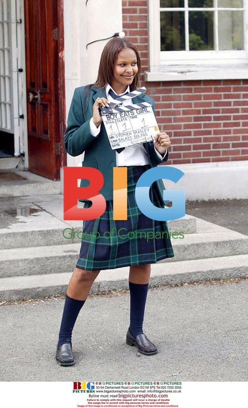 Sam Mumba on set for "Boy Eats Girl"