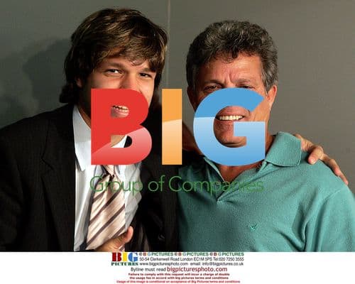 Brazilian footballer Diego with his father