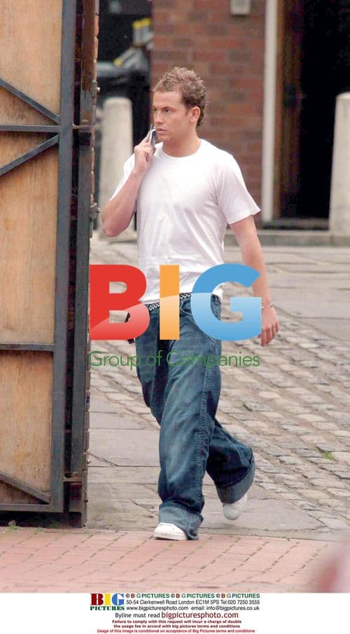 Joe Swash spotted near Coronation Street