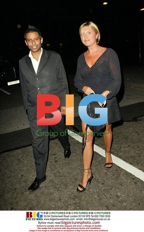 Tina Hobley and Rav Singh at Wellington Club, London