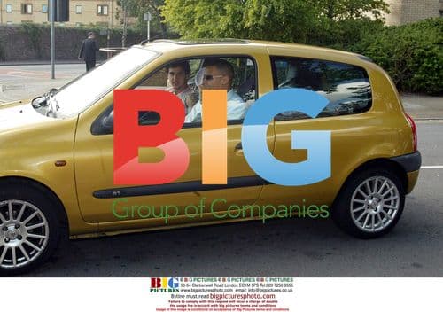 Kyle Johnson, boyfriend of Charlotte Church, leaving court