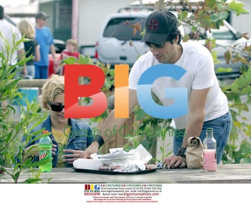 Britney Murphy and Jeff Kwatinetz in Malibu