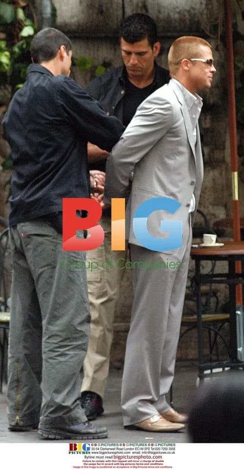Brad Pitt Arrested on 'Ocean Twelve' Set