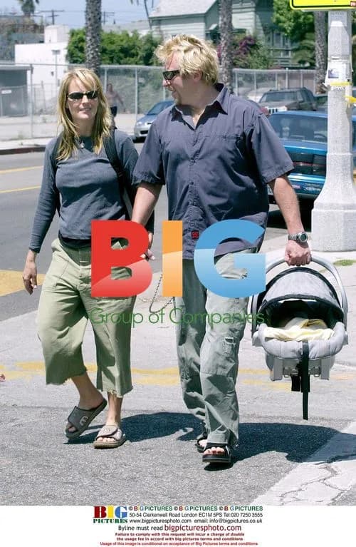 Helen Hunt with Newborn Baby & Companion