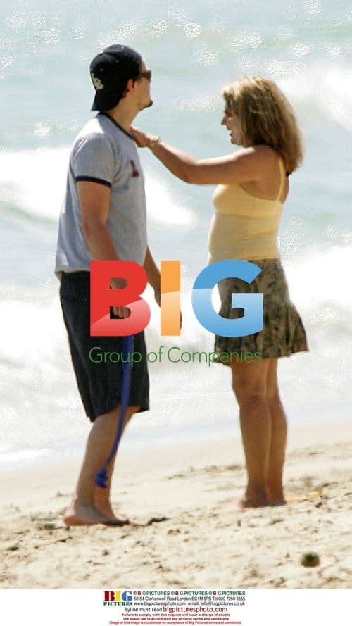 Leonardo DiCaprio and Gisele Bundchen at Malibu Beach