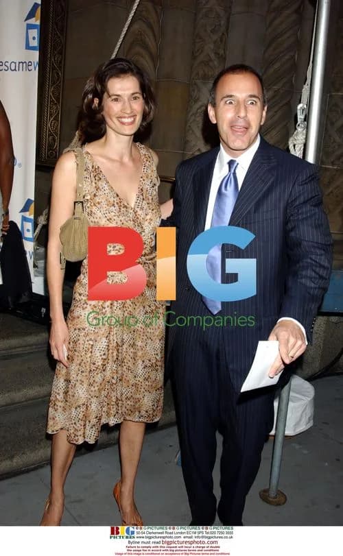 Matt Lauer & wife at Sesame Workshop Gala