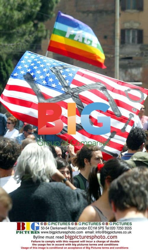 Anti-Bush protest in Rome