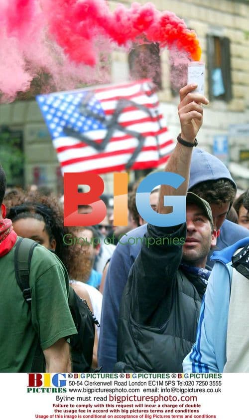 Anti-Bush Protest in Rome