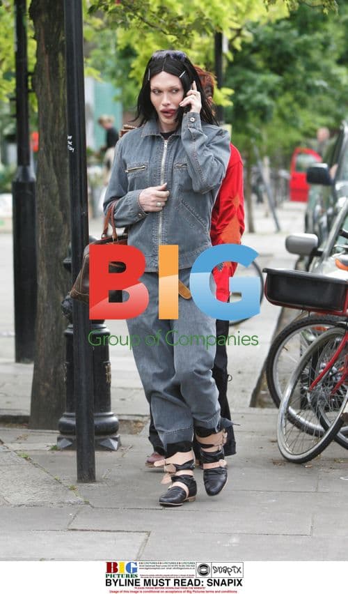 Singer Pete Burns in North London