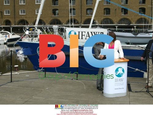 Pierce Brosnan and Keely Shaye Brosnan Launch Ship