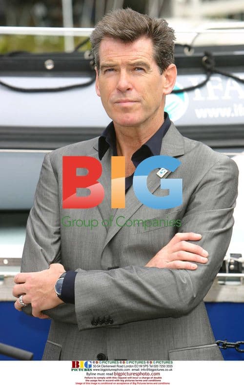 Pierce Brosnan and Keely Shaye Brosnan Launch Ship