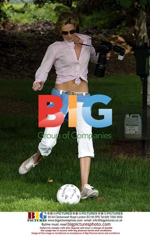 Rod Stewart and Penny Lancaster at Celebrity Football Academy