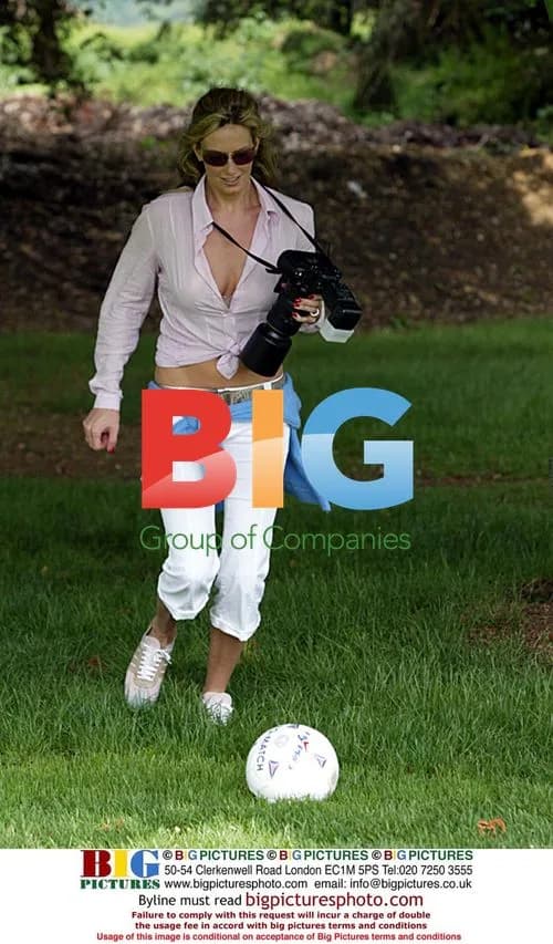 Rod Stewart and Penny Lancaster at Charity Football Event