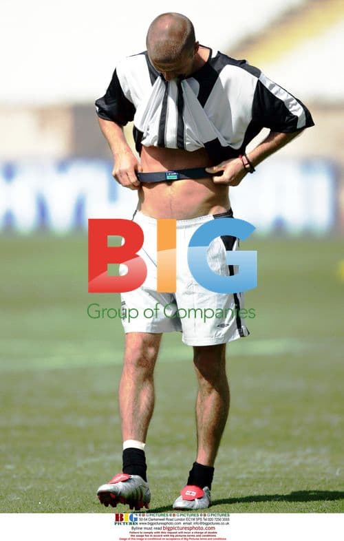 David Beckham at England Euro 2004 Practice