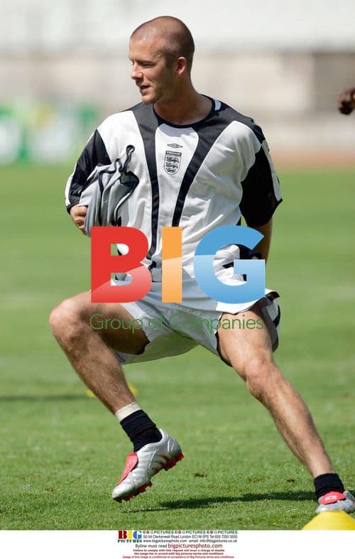 David Beckham at England Euro 2004 Practice