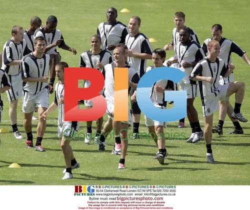 England team practice led by David Beckham
