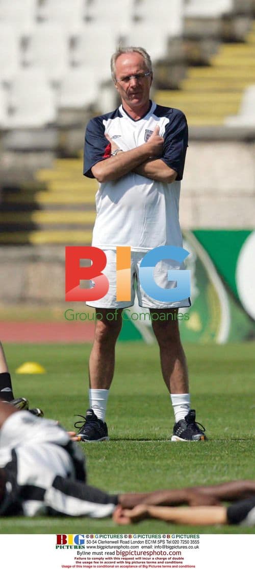 England Coach Sven Goran Eriksson at Euro 2004