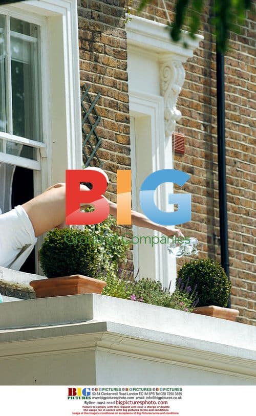 Vernon Kay Tending Window Box