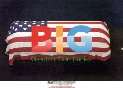 Ronald Reagan's Casket at Library