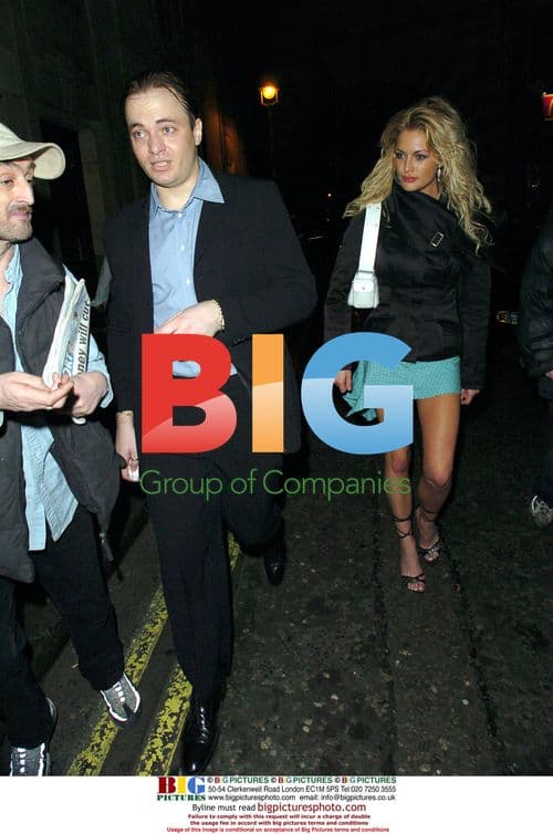 Mark Bosnich and girlfriend out in London