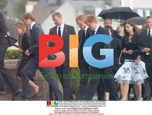 Princes William and Harry attend Frances Shand Kydd's funeral