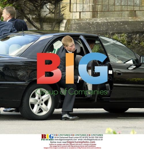 Prince Harry and William at Shand Kydd Funeral