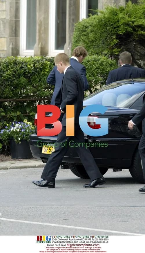 Princes Harry and William at Funeral