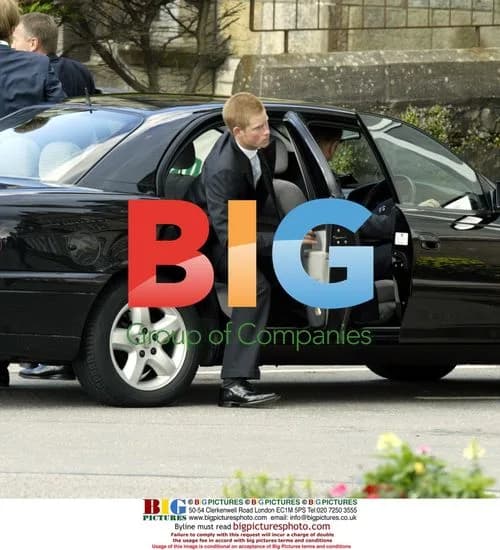 Princes Harry and William at Funeral