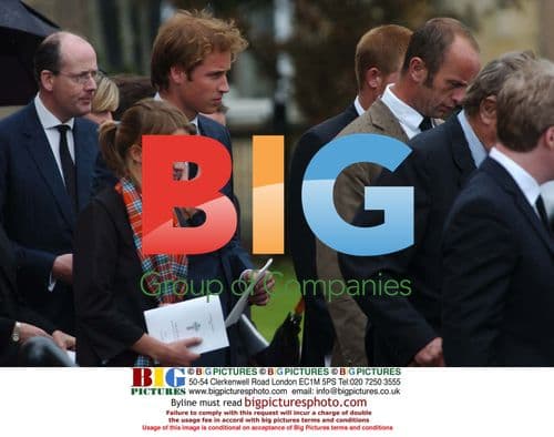 Princes William and Harry at Frances Shand Kydd's Funeral