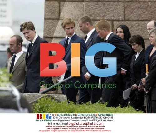 Princes William and Harry at Frances Shand Kydd's Funeral