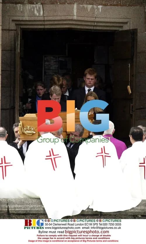 Princes William and Harry at Frances Shand Kydd's funeral