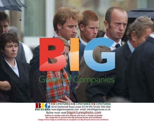 Princes William and Harry Attend Grandmother's Funeral