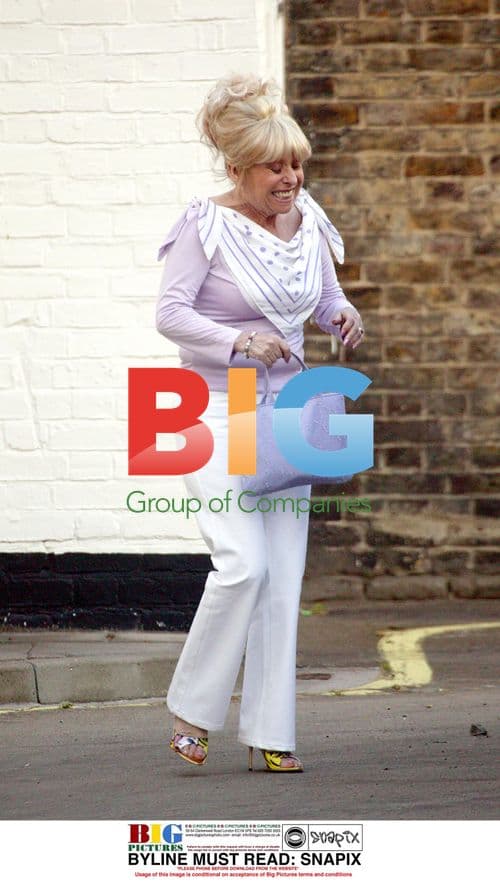 Barbara Windsor Catching Taxi