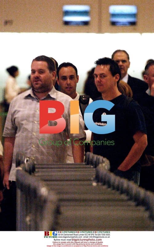 Chris Moyles, Dave and Chappers at airport