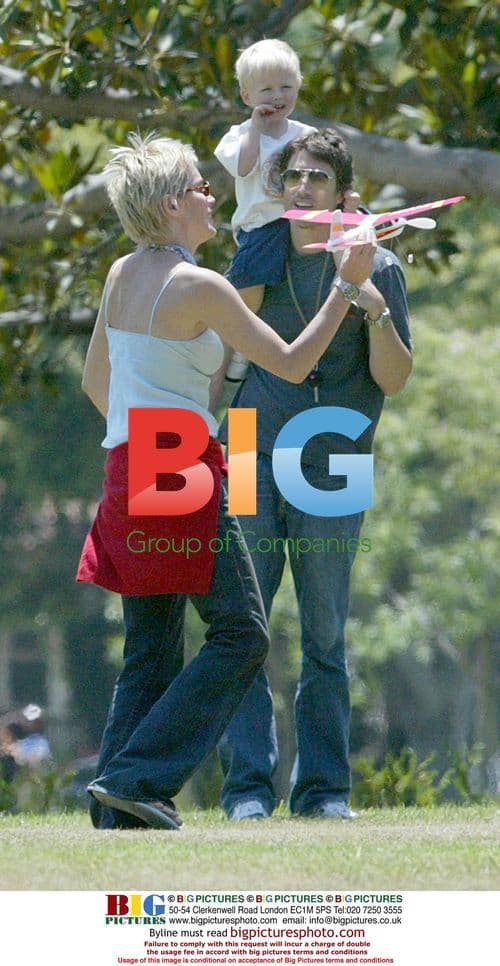 Sharon Stone with boyfriend and son in Beverley Hills